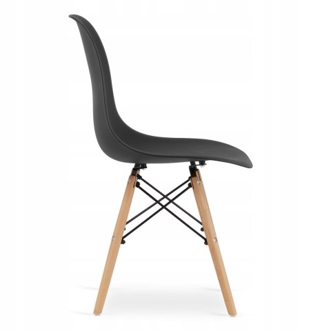 Zestaw stół prostokątny TESSA 120x60 czarny + 4 krzesła OSAKA czarne Zestaw stół prostokątny TESSA 120x60 czarny + 4 krzesła OSAKA czarne