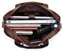 SKÓRZANA MĘSKA RETRO TORBA BIZNESOWA TECZKA NA LAPTOPA DOKUMENTY SKÓRZANA MĘSKA RETRO TORBA BIZNESOWA TECZKA NA LAPTOPA DOKUMENTY
