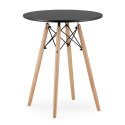 Stół TODI Okrągły 60cm - czarny Stół TODI Okrągły 60cm - czarny