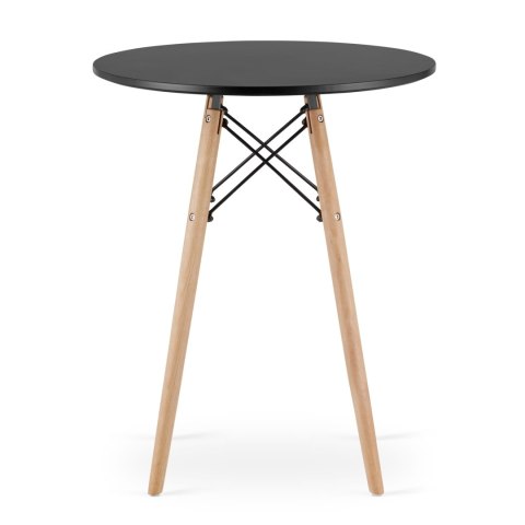 Stół TODI Okrągły 60cm - czarny Stół TODI Okrągły 60cm - czarny