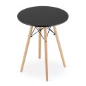 Stół TODI Okrągły 60cm - czarny Stół TODI Okrągły 60cm - czarny
