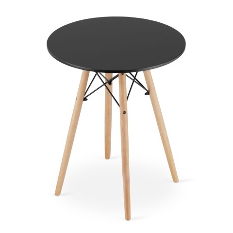 Stół TODI Okrągły 60cm - czarny Stół TODI Okrągły 60cm - czarny