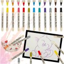 Markery akrylowe do tkanin kamieni pisaki flamastry mazaki wodoodporne DIY 12 szt. Markery akrylowe do tkanin kamieni pisaki flamastry mazaki wodoodporne DIY 12 szt.