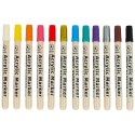 Markery akrylowe do tkanin kamieni pisaki flamastry mazaki wodoodporne DIY 12 szt. Markery akrylowe do tkanin kamieni pisaki flamastry mazaki wodoodporne DIY 12 szt.