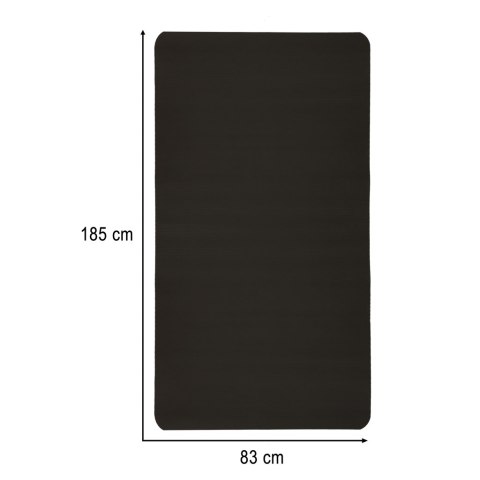 Mata do ćwiczeń jogi gimnastyczna treningowa fitness karimata gruba 1,5cm czarna + pokrowiec Mata do ćwiczeń jogi gimnastyczna treningowa fitness karimata gruba 1,5cm czarna + pokrowiec