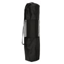 Mata do ćwiczeń jogi gimnastyczna treningowa fitness karimata gruba 1,5cm czarna + pokrowiec Mata do ćwiczeń jogi gimnastyczna treningowa fitness karimata gruba 1,5cm czarna + pokrowiec