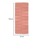 Mata fitness gimnastyczna do ćwiczeń jogi pilatesu fitness joga składana 183x61x0,4 cm różowy Mata fitness gimnastyczna do ćwiczeń jogi pilatesu fitness joga składana 183x61x0,4 cm różowy
