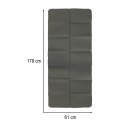 Mata fitness gimnastyczna do ćwiczeń jogi pilatesu fitness joga składana 183x61x0,4 cm szara Mata fitness gimnastyczna do ćwiczeń jogi pilatesu fitness joga składana 183x61x0,4 cm szara