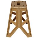 Taboret składany krzesełko turystyczne kempingowe przenośne 40 cm beżowy Taboret składany krzesełko turystyczne kempingowe przenośne 40 cm beżowy