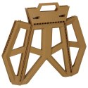Taboret składany krzesełko turystyczne kempingowe przenośne 40 cm beżowy Taboret składany krzesełko turystyczne kempingowe przenośne 40 cm beżowy