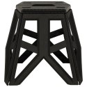 Taboret składany krzesełko turystyczne kempingowe przenośne 40 cm czarny Taboret składany krzesełko turystyczne kempingowe przenośne 40 cm czarny