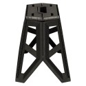 Taboret składany krzesełko turystyczne kempingowe przenośne 40 cm czarny Taboret składany krzesełko turystyczne kempingowe przenośne 40 cm czarny