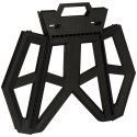 Taboret składany krzesełko turystyczne kempingowe przenośne 40 cm czarny Taboret składany krzesełko turystyczne kempingowe przenośne 40 cm czarny