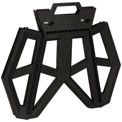 Taboret składany krzesełko turystyczne kempingowe przenośne 40 cm czarny Taboret składany krzesełko turystyczne kempingowe przenośne 40 cm czarny
