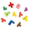 Klocki drewniane edukacyjne układanka Montessori kolorowe Klocki drewniane edukacyjne układanka Montessori kolorowe