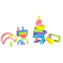 Klocki drewniane edukacyjne układanka tęcza puzzle montessori tęcza kolorowe Klocki drewniane edukacyjne układanka tęcza puzzle montessori tęcza kolorowe
