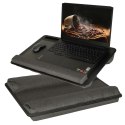 Stolik pod laptopa przenośny taca do łóżka na kolana podstawka czarny z poduszką Stolik pod laptopa przenośny taca do łóżka na kolana podstawka czarny z poduszką