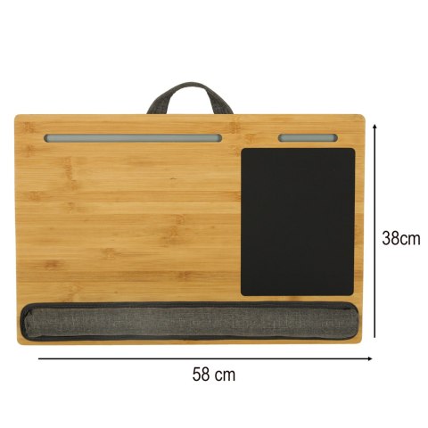 Stolik pod laptopa przenośny taca do łóżka na kolana podstawka drewniany z poduszką Stolik pod laptopa przenośny taca do łóżka na kolana podstawka drewniany z poduszką