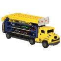 Tor wyścigowy samochodowy laweta transporter 6 el. żółty Tor wyścigowy samochodowy laweta transporter 6 el. żółty