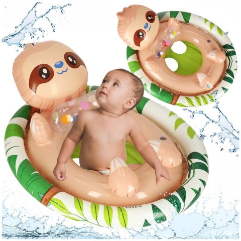 INTEX 59570 Kółko do pływania dla niemowląt koło pontonik dla dzieci dmuchany z siedziskiem leniwiec max 23kg 3-4lata INTEX 59570 Kółko do pływania dla niemowląt koło pontonik dla dzieci dmuchany z siedziskiem leniwiec max 23kg 3-4lata