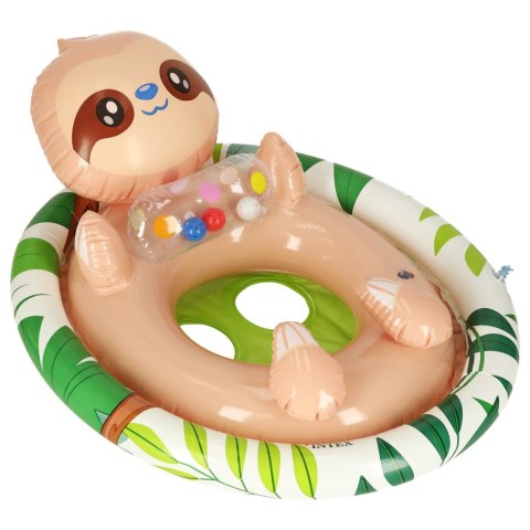 INTEX 59570 Kółko do pływania dla niemowląt koło pontonik dla dzieci dmuchany z siedziskiem leniwiec max 23kg 3-4lata INTEX 59570 Kółko do pływania dla niemowląt koło pontonik dla dzieci dmuchany z siedziskiem leniwiec max 23kg 3-4lata