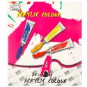 Farby akrylowe w tubkach tubce duży zestaw 12 ml x 24 kolory Farby akrylowe w tubkach tubce duży zestaw 12 ml x 24 kolory