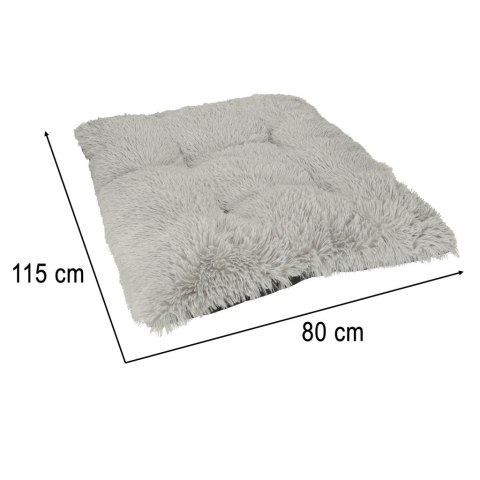 Legowisko dla psa kota pluszowe posłanie włochata poduszka poducha shaggy 115cm szary Legowisko dla psa kota pluszowe posłanie włochata poduszka poducha shaggy 115cm szary