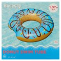 Kółko do pływania koło dmuchane BESTWAY 36118 donut niebieskie 107cm Kółko do pływania koło dmuchane BESTWAY 36118 donut niebieskie 107cm