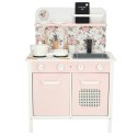 Kuchnia dla dzieci drewniana MDF Lulilo FLoro akcesoria różowa 82cm Kuchnia dla dzieci drewniana MDF Lulilo FLoro akcesoria różowa 82cm