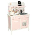 Kuchnia dla dzieci drewniana MDF Lulilo FLoro akcesoria różowa 82cm Kuchnia dla dzieci drewniana MDF Lulilo FLoro akcesoria różowa 82cm