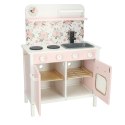 Kuchnia dla dzieci drewniana MDF Lulilo FLoro akcesoria różowa 82cm Kuchnia dla dzieci drewniana MDF Lulilo FLoro akcesoria różowa 82cm