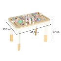 Stolik manipulacyjny LULILO montessori różowy Stolik manipulacyjny LULILO montessori różowy