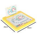 Tablica magnetyczna montessori mozaika kolorowe kropki żółta 26 x 26 cm Tablica magnetyczna montessori mozaika kolorowe kropki żółta 26 x 26 cm