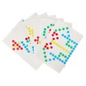 Tablica magnetyczna montessori mozaika kolorowe kropki żółta 26 x 26 cm Tablica magnetyczna montessori mozaika kolorowe kropki żółta 26 x 26 cm