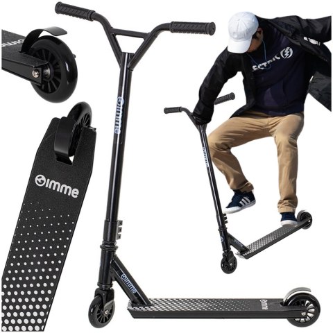 Hulajnoga wyczynowa STIV triki koła 100mm wzmocniona czarna GIMME Hulajnoga wyczynowa STIV triki koła 100mm wzmocniona czarna GIMME