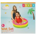 INTEX 57107 Basen ogrodowy dmuchany dla dzieci tęczowy INTEX 57107 Basen ogrodowy dmuchany dla dzieci tęczowy