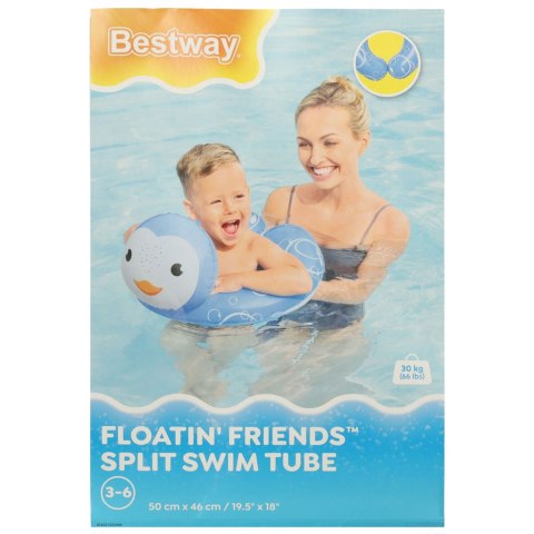 Kółko do pływania dmuchane BESTWAY 36405 pingwin 50x46cm Kółko do pływania dmuchane BESTWAY 36405 pingwin 50x46cm
