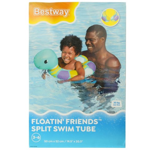 Kółko do pływania dmuchane BESTWAY 36405 żółw 50x46cm Kółko do pływania dmuchane BESTWAY 36405 żółw 50x46cm