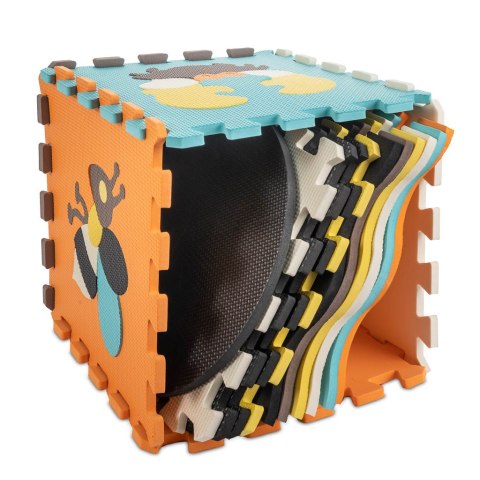 Mata edukacyjna piankowa puzzle zwierzątka kolorowa 114 x 114 cm 25 elementów folia Mata edukacyjna piankowa puzzle zwierzątka kolorowa 114 x 114 cm 25 elementów folia