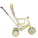 Rowerek trójkołowy TRIKE FIX V4 rower spacerówka rowerek biegowy 6w1 szary żółty Rowerek trójkołowy TRIKE FIX V4 rower spacerówka rowerek biegowy 6w1 szary żółty