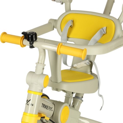 Rowerek trójkołowy TRIKE FIX V4 rower spacerówka rowerek biegowy 6w1 szary żółty Rowerek trójkołowy TRIKE FIX V4 rower spacerówka rowerek biegowy 6w1 szary żółty