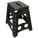 Stołek taboret składany antypoślizgowy 39cm czarny Stołek taboret składany antypoślizgowy 39cm czarny