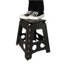 Stołek taboret składany antypoślizgowy 39cm czarny Stołek taboret składany antypoślizgowy 39cm czarny