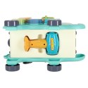 Słonik tablica manipulacyjna montessori wbijak sorter klocki młotek 26cm Słonik tablica manipulacyjna montessori wbijak sorter klocki młotek 26cm