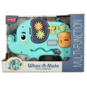 Słonik tablica manipulacyjna montessori wbijak sorter klocki młotek 26cm Słonik tablica manipulacyjna montessori wbijak sorter klocki młotek 26cm