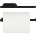 Uchwyt wieszak na papier ręcznik papierowy kuchenny taśma dwustronna mat loft czarny Uchwyt wieszak na papier ręcznik papierowy kuchenny taśma dwustronna mat loft czarny