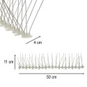 Kolce metalowe na ptaki gołębie 50cm x 11cm x 4cm Kolce metalowe na ptaki gołębie 50cm x 11cm x 4cm