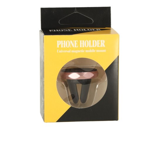Uchwyt magnetyczny do telefonu holder samochodowy na kratkę wywiew różowy Uchwyt magnetyczny do telefonu holder samochodowy na kratkę wywiew różowy