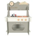 Kuchnia dla dzieci drewniana MDF piekarnik garnki akcesoria 70cm Kuchnia dla dzieci drewniana MDF piekarnik garnki akcesoria 70cm