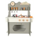 Kuchnia dla dzieci drewniana MDF piekarnik garnki akcesoria 70cm Kuchnia dla dzieci drewniana MDF piekarnik garnki akcesoria 70cm